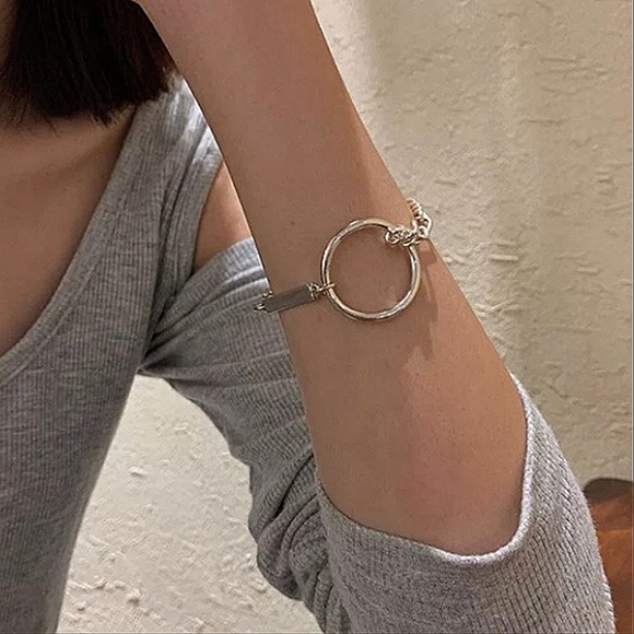 Sterling Silver Minimalist Bracelet - Picture 1 of 8
